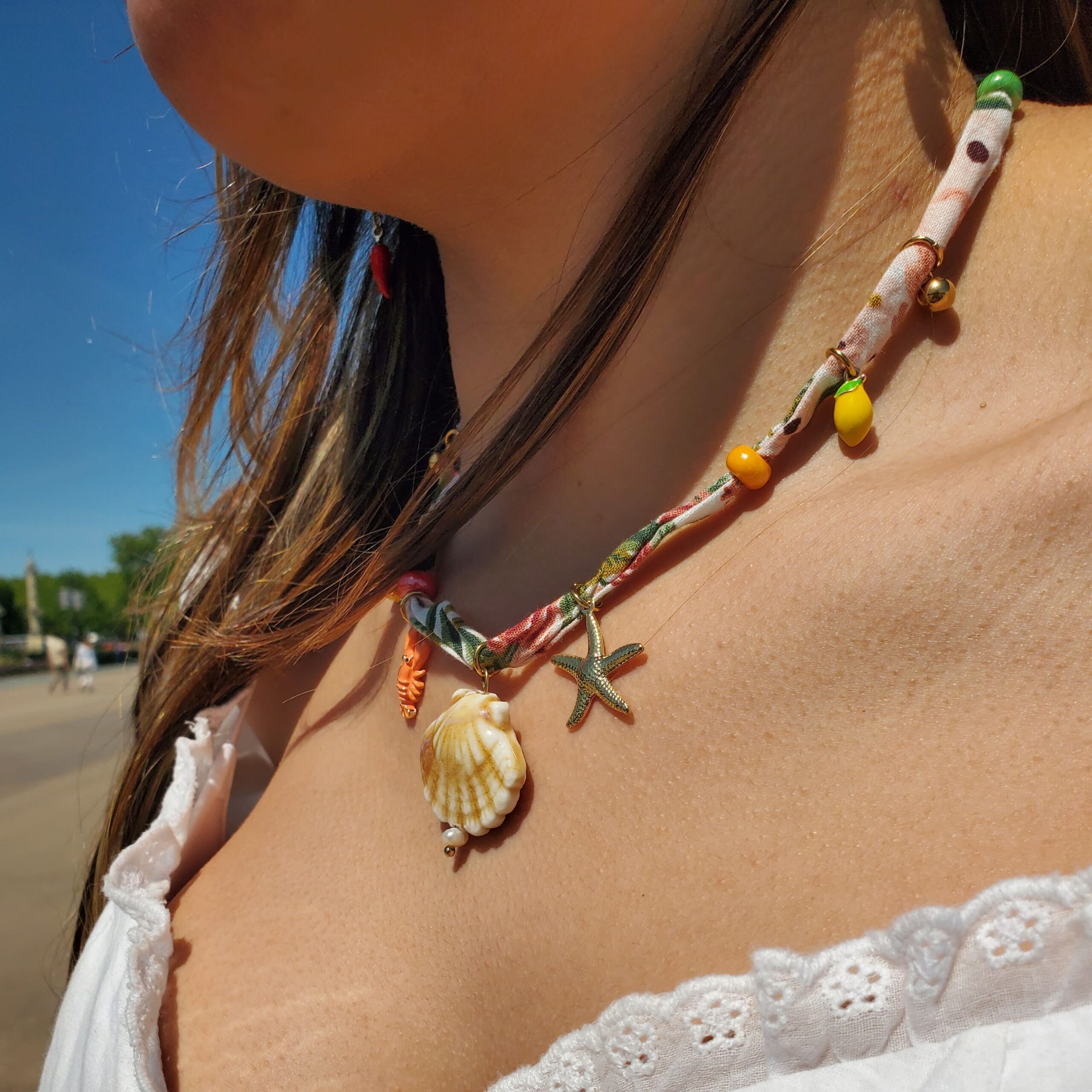 collier charm's coquillage collier charm's coquillage