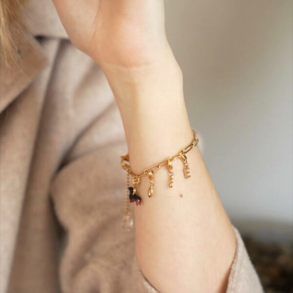 bracelet à personnaliser avec une collection de charm's