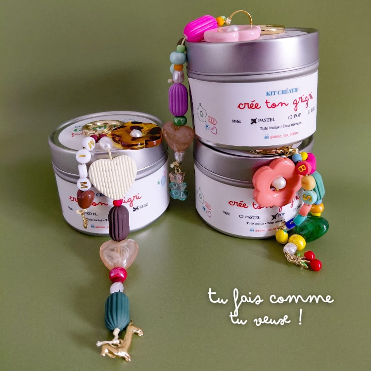 kit créatif bijoux grigri personnalisé tu fais comme tu veux