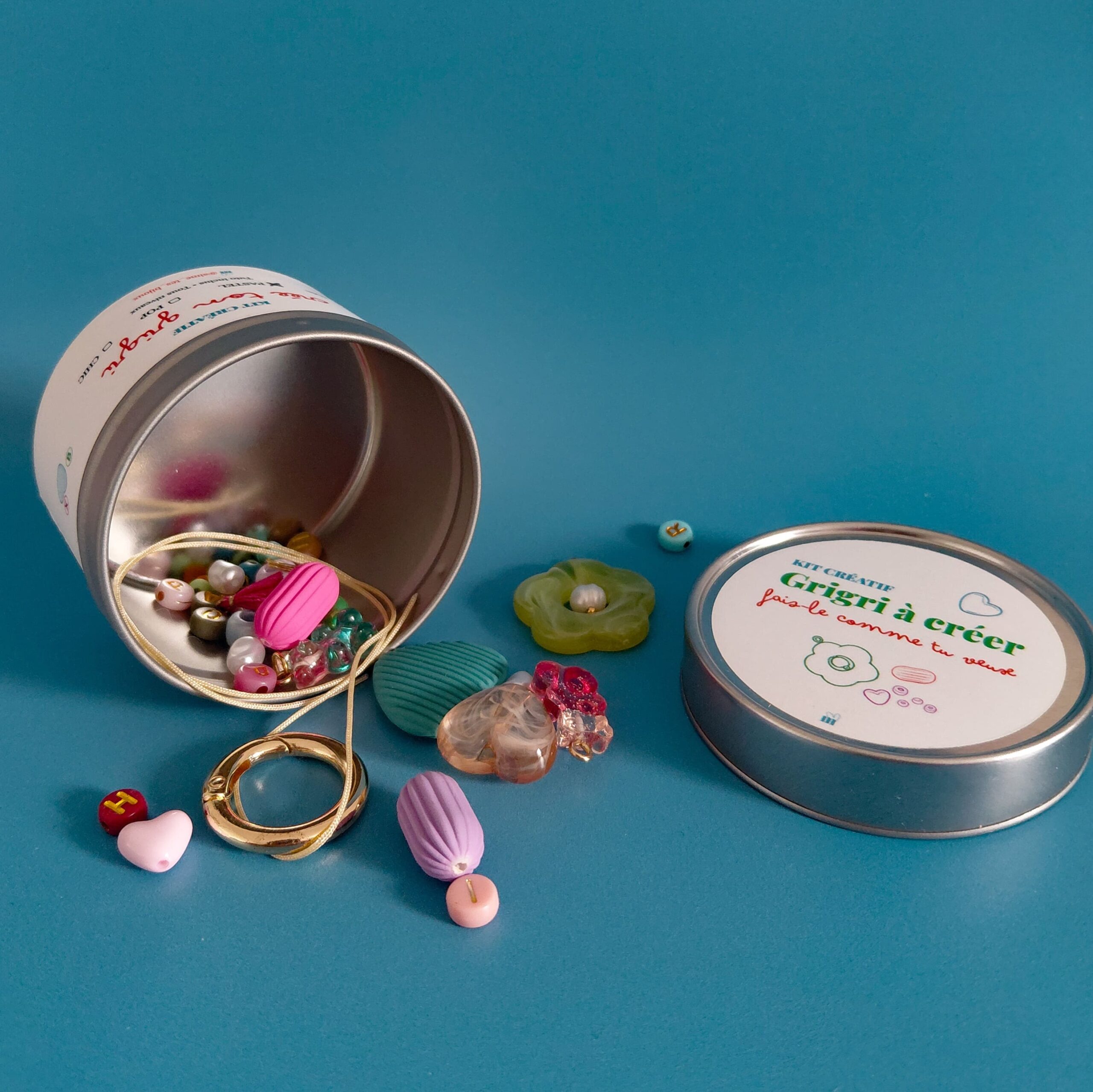 Kit créatif pour fabriquer un grigri coloré personnalisé