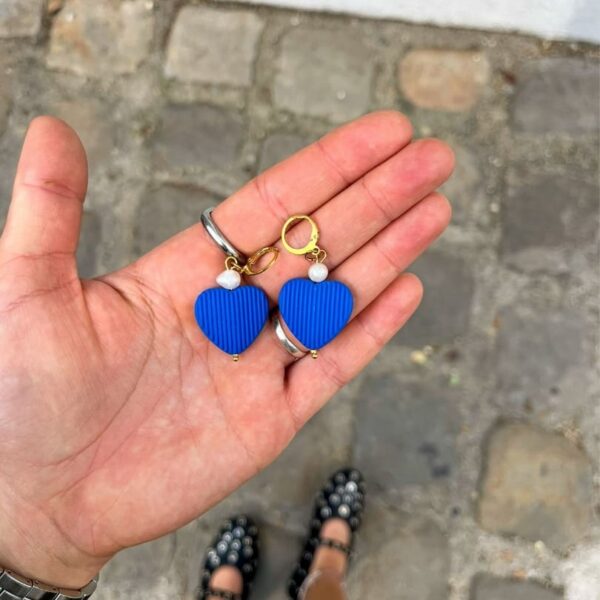 Boucles d'oreilles Gabrielle bleu